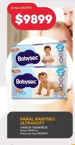 Supermercados Tadicor Pañal babysec ultrasoft oferta