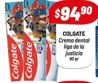 Almacor Colgate Crema dental liga de a justicia 90gr oferta