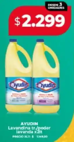 Supermayorista Vital Ayudín lavandina tr./poder lavanda oferta