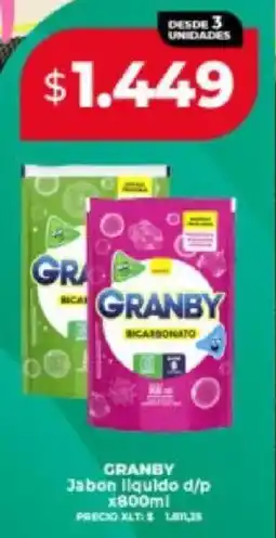 Supermayorista Vital Granby jabon liquido d/p oferta