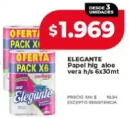 Supermayorista Vital Elegante papel hig aloe vera h/s oferta
