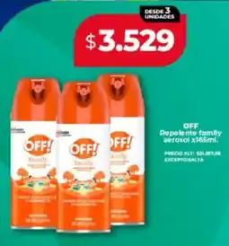 Supermayorista Vital Off repelento family aerosol oferta