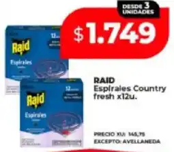 Supermayorista Vital Raid espirales country fresh oferta