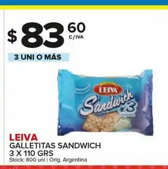 Carrefour Galletitas sandwich leiva oferta