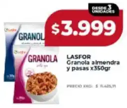 Supermayorista Vital Lasfor granola almendra y pasas oferta