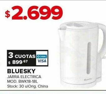 Carrefour Jarra electrica bluesky oferta