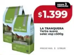 Supermayorista Vital La tranquera yerba suave selec esp oferta