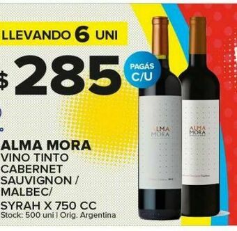 Carrefour Vino tinto alma mora oferta