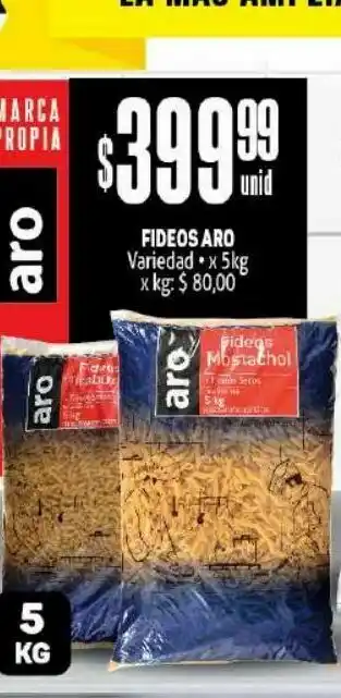 Makro Fideos aro 5 kg oferta