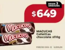 Supermayorista Vital Macucas galletitas chocolate oferta