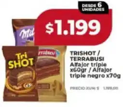 Supermayorista Vital Trishot/ terrabusi alfajor triple oferta