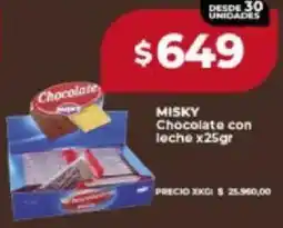 Supermayorista Vital Misky chocolate con leche oferta