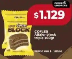 Supermayorista Vital Cofler alfajor block triple oferta