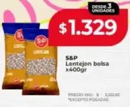 Supermayorista Vital S&P lentejon bolsa oferta