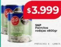 Supermayorista Vital S&P palmitos rodajas oferta
