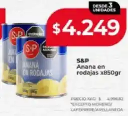 Supermayorista Vital S&P anana en rodajas oferta