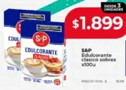Supermayorista Vital S&P edulcorante clasico sobres oferta