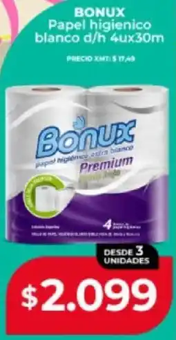 Supermayorista Vital Bonux papel higienico blanco d/h oferta