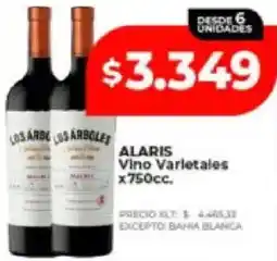 Supermayorista Vital Alaris vino varietales oferta