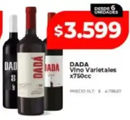 Supermayorista Vital Dada vino varietales oferta