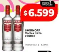 Supermayorista Vital Smirnoff vodka italla oferta