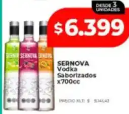 Supermayorista Vital Sernova vodka saborizados oferta