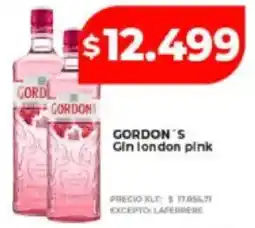Supermayorista Vital Gordon's gin london pink oferta