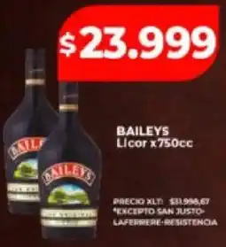 Supermayorista Vital Baileys licor oferta