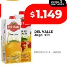 Supermayorista Vital Del valle jugo oferta