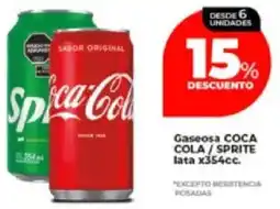Supermayorista Vital Coca cola/sprite gaseosa lata oferta