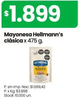 Changomas Hellmann's mayonesa clásica oferta