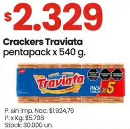 Changomas Traviata crackers pentapack oferta