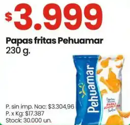 Changomas Pehuamar papas fritas oferta