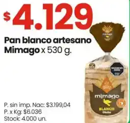 Changomas Mimago pan blanco artesano oferta