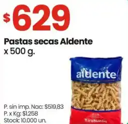 Changomas Aldente pastas secas oferta