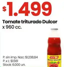 Changomas Dulcor tomate triturado oferta