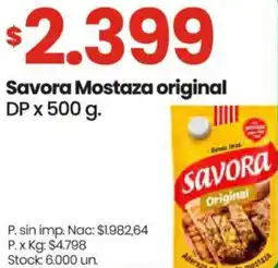 Changomas Savora mostaza original dp oferta