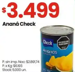 Changomas Check ananá oferta