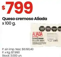 Changomas Aliada queso cremoso oferta
