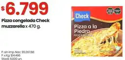 Changomas Check pizza congelada muzzarella oferta