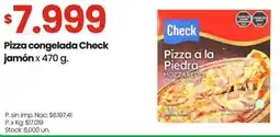 Changomas Check pizza congelada jamón oferta