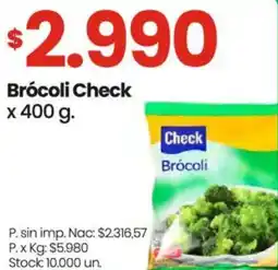 Changomas Check brócoli oferta
