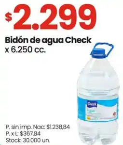 Changomas Check bidón de agua oferta