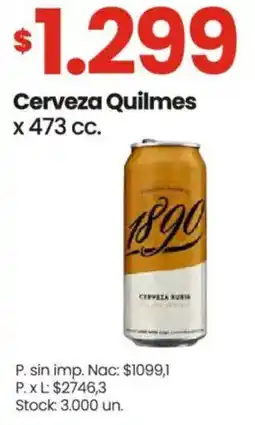 Changomas Quilmes cerveza oferta