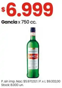 Changomas Gancia oferta