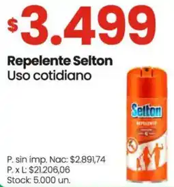 Changomas Selton repelente uso cotidiano oferta