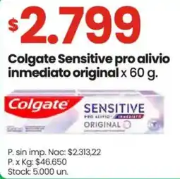 Changomas Colgate sensitive pro alivio inmediato original oferta