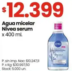 Changomas Nivea agua micelar serum oferta