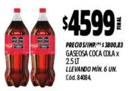 Supermercados Yaguar Coca cola gaseosa oferta
