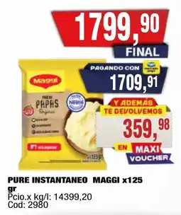 Maxiconsumo Maggi pure instantaneo oferta
